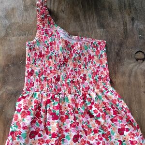 Floral One-Shoulder Dress No Brand Summer Beach